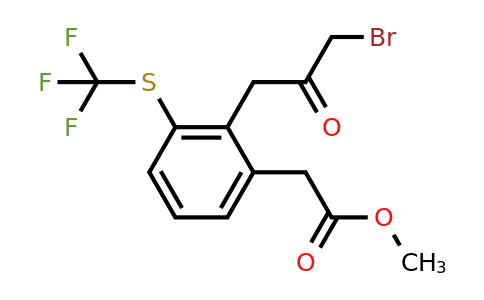 1805845-99-1 | Methyl 2-(3-bromo-2-oxopropyl)-3-(trifluoromethylthio)phenylacetate