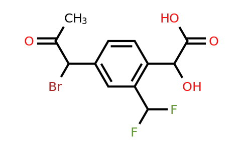 1805846-11-0 | 4-(1-Bromo-2-oxopropyl)-2-(difluoromethyl)mandelic acid