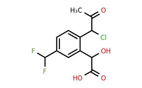 1805846-21-2 | 2-(1-Chloro-2-oxopropyl)-5-(difluoromethyl)mandelic acid