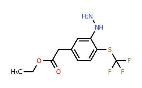 1805846-26-7 | Ethyl 3-hydrazinyl-4-(trifluoromethylthio)phenylacetate