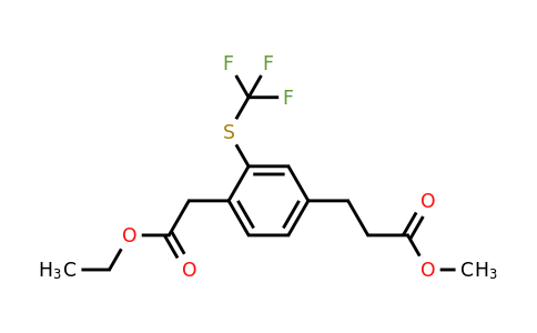 1805846-56-3 | Ethyl 4-(3-methoxy-3-oxopropyl)-2-(trifluoromethylthio)phenylacetate