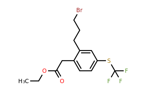 1805846-61-0 | Ethyl 2-(3-bromopropyl)-4-(trifluoromethylthio)phenylacetate