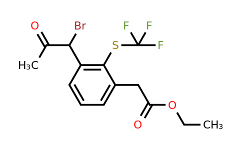 1805846-68-7 | Ethyl 3-(1-bromo-2-oxopropyl)-2-(trifluoromethylthio)phenylacetate