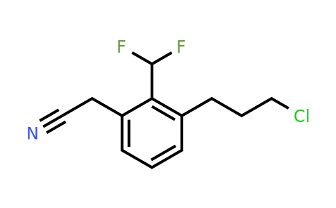 1805846-78-9 | 3-(3-Chloropropyl)-2-(difluoromethyl)phenylacetonitrile