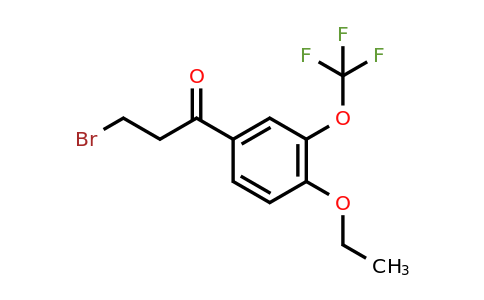 1805847-35-1 | 3-Bromo-1-(4-ethoxy-3-(trifluoromethoxy)phenyl)propan-1-one