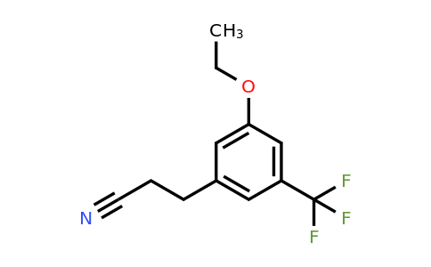 1805847-80-6 | 3-(3-Ethoxy-5-(trifluoromethyl)phenyl)propanenitrile