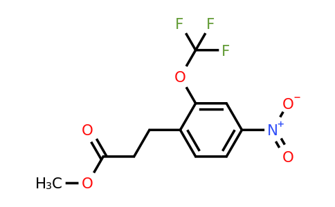 1805847-81-7 | Methyl 3-(4-nitro-2-(trifluoromethoxy)phenyl)propanoate