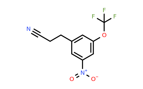 1805847-88-4 | 3-(3-Nitro-5-(trifluoromethoxy)phenyl)propanenitrile
