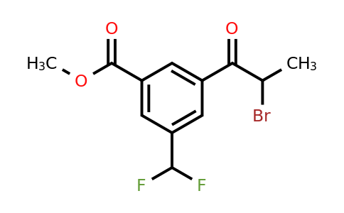 1805847-93-1 | Methyl 3-(2-bromopropanoyl)-5-(difluoromethyl)benzoate