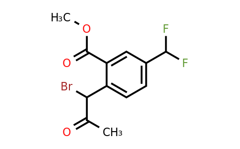 1805848-04-7 | Methyl 2-(1-bromo-2-oxopropyl)-5-(difluoromethyl)benzoate