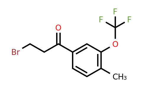 1805848-06-9 | 4-(3-Bromopropanoyl)-2-(trifluoromethoxy)toluene