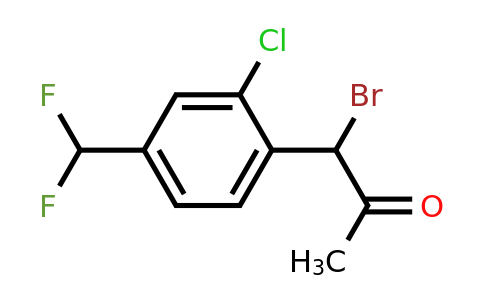 1805848-16-1 | 1-Bromo-1-(2-chloro-4-(difluoromethyl)phenyl)propan-2-one