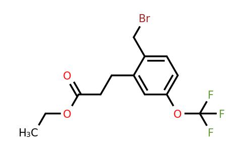 Ethyl 3-(2-(bromomethyl)-5-(trifluoromethoxy)phenyl)propanoate