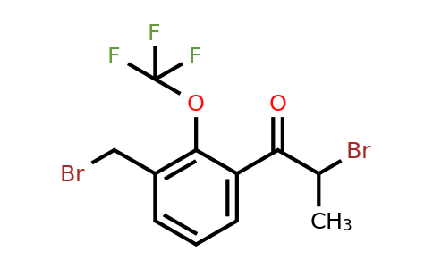 1805848-70-7 | 2-Bromo-1-(3-(bromomethyl)-2-(trifluoromethoxy)phenyl)propan-1-one