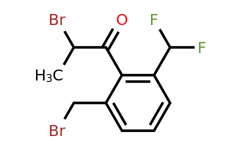 1805848-71-8 | 2-Bromo-1-(2-(bromomethyl)-6-(difluoromethyl)phenyl)propan-1-one