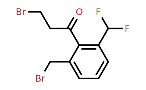 1805848-79-6 | 3-Bromo-1-(2-(bromomethyl)-6-(difluoromethyl)phenyl)propan-1-one