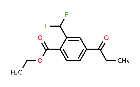 Ethyl 2-(difluoromethyl)-4-propionylbenzoate