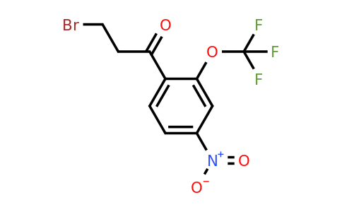 1805848-95-6 | 3-Bromo-1-(4-nitro-2-(trifluoromethoxy)phenyl)propan-1-one