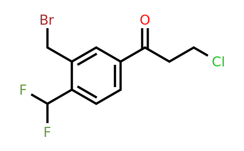 1805848-96-7 | 1-(3-(Bromomethyl)-4-(difluoromethyl)phenyl)-3-chloropropan-1-one