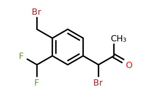1805849-18-6 | 1-Bromo-1-(4-(bromomethyl)-3-(difluoromethyl)phenyl)propan-2-one