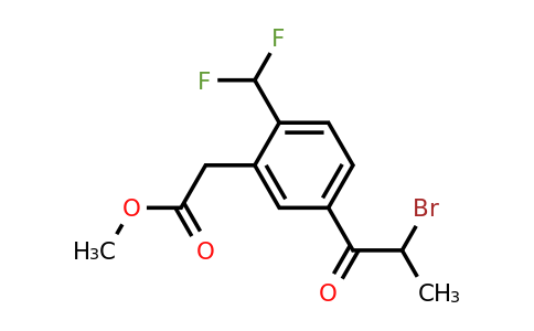 1805849-63-1 | Methyl 5-(2-bromopropanoyl)-2-(difluoromethyl)phenylacetate