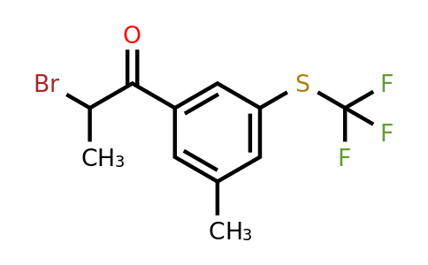 1805849-78-8 | 3-(2-Bromopropanoyl)-5-(trifluoromethylthio)toluene