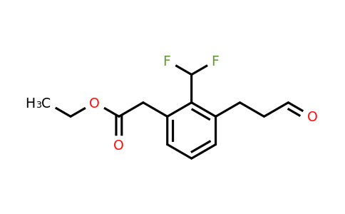 1805849-89-1 | Ethyl 2-(difluoromethyl)-3-(3-oxopropyl)phenylacetate