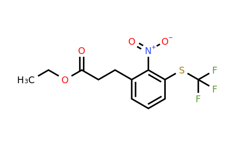1805850-41-2 | Ethyl 3-(2-nitro-3-(trifluoromethylthio)phenyl)propanoate