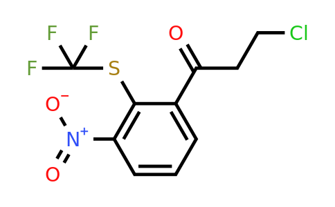 1805850-55-8 | 3-Chloro-1-(3-nitro-2-(trifluoromethylthio)phenyl)propan-1-one
