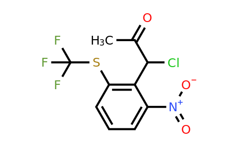 1805850-60-5 | 1-Chloro-1-(2-nitro-6-(trifluoromethylthio)phenyl)propan-2-one