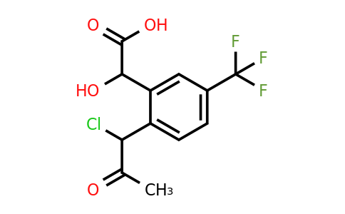 1805851-64-2 | 2-(1-Chloro-2-oxopropyl)-5-(trifluoromethyl)mandelic acid
