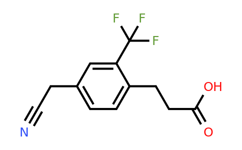 1805851-75-5 | 4-(2-Carboxyethyl)-3-(trifluoromethyl)phenylacetonitrile