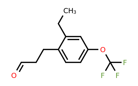 1805851-84-6 | 3-(2-Ethyl-4-(trifluoromethoxy)phenyl)propanal