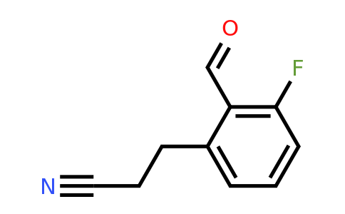 1805851-92-6 | 3-Fluoro-2-formylphenylpropanenitrile