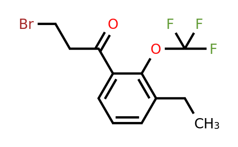 1805851-97-1 | 3-Bromo-1-(3-ethyl-2-(trifluoromethoxy)phenyl)propan-1-one