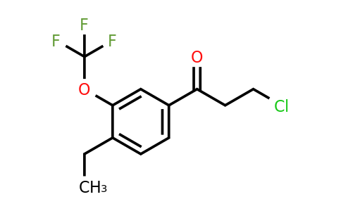 1805852-20-3 | 3-Chloro-1-(4-ethyl-3-(trifluoromethoxy)phenyl)propan-1-one