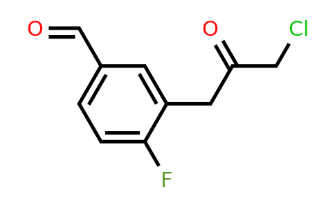 1805852-37-2 | 3-(3-Chloro-2-oxopropyl)-4-fluorobenzaldehyde