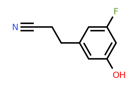 1805852-41-8 | 3-Fluoro-5-hydroxyphenylpropanenitrile