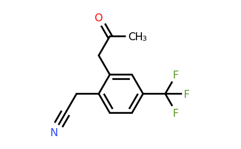 1805852-43-0 | 2-(2-Oxopropyl)-4-(trifluoromethyl)phenylacetonitrile