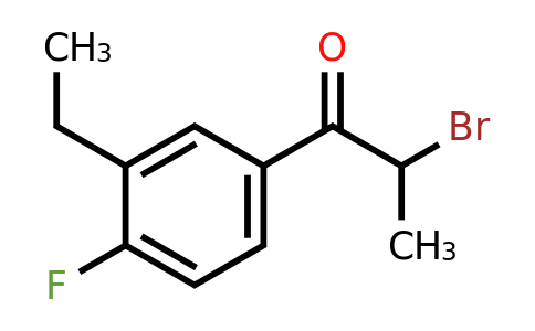 1805852-58-7 | 2-Bromo-1-(3-ethyl-4-fluorophenyl)propan-1-one