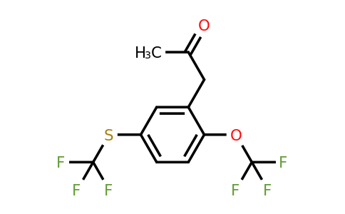 1805852-65-6 | 1-(2-(Trifluoromethoxy)-5-(trifluoromethylthio)phenyl)propan-2-one