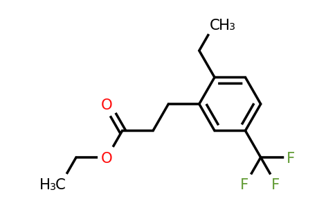1805852-71-4 | Ethyl 3-(2-ethyl-5-(trifluoromethyl)phenyl)propanoate
