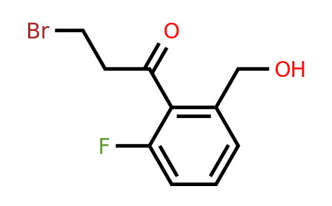 1805852-90-7 | 3-Bromo-1-(2-fluoro-6-(hydroxymethyl)phenyl)propan-1-one