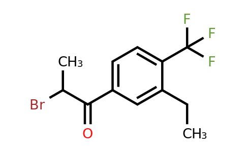 1805853-00-2 | 2-Bromo-1-(3-ethyl-4-(trifluoromethyl)phenyl)propan-1-one