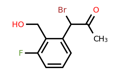 1805853-04-6 | 1-Bromo-1-(3-fluoro-2-(hydroxymethyl)phenyl)propan-2-one