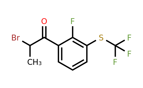 1805853-07-9 | 2-Bromo-1-(2-fluoro-3-(trifluoromethylthio)phenyl)propan-1-one