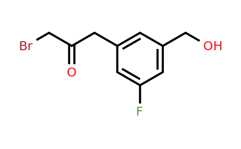 1805853-11-5 | 1-Bromo-3-(3-fluoro-5-(hydroxymethyl)phenyl)propan-2-one
