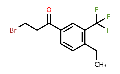 1805853-12-6 | 3-Bromo-1-(4-ethyl-3-(trifluoromethyl)phenyl)propan-1-one