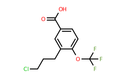 1805853-22-8 | 3-(3-Chloropropyl)-4-(trifluoromethoxy)benzoic acid