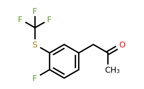 1805853-32-0 | 1-(4-Fluoro-3-(trifluoromethylthio)phenyl)propan-2-one